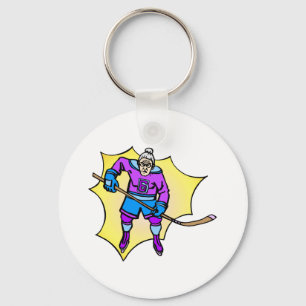 Hockey Grandma Key Ring