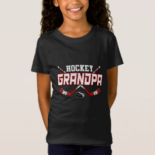 Hockey Grandpa For Men Papa Father's Day Vintage T-Shirt