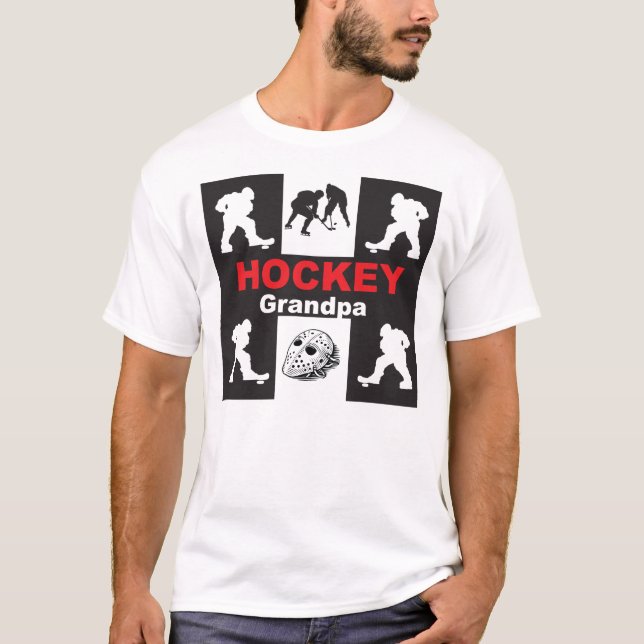 Hockey-Grandpa T-Shirt (Front)