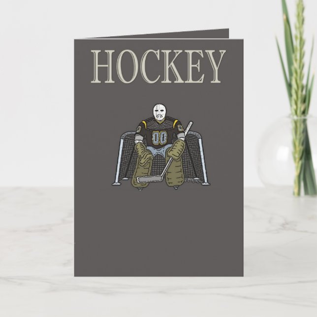 Hockey Greeting Card (Front)
