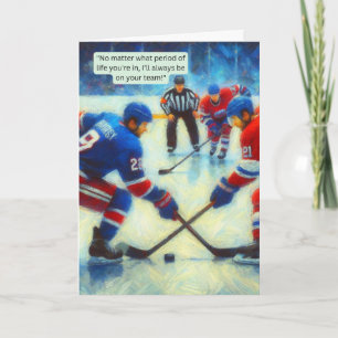 Hockey Greeting Card – "Teammates for Life"