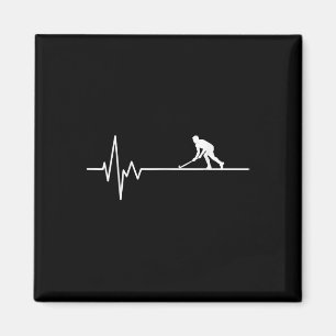 Hockey Heartbeat Ice Hockey Field Hockey Player Magnet