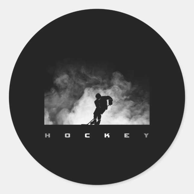 Hockey Hockey Classic Round Sticker (Front)