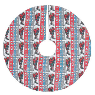 Hockey, Hockey, Hockey Brushed Polyester Tree Skirt