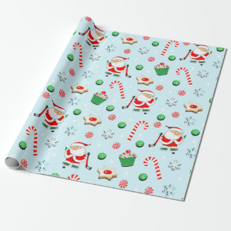 Hockey Holiday Gift Wrapping Paper
