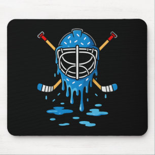 Hockey Ice Cream Drip Boys Girls Ice Hockey Youth  Mouse Pad
