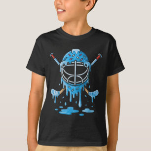 Hockey Ice Cream Drip Boys Girls Ice Hockey Youth T-Shirt