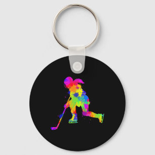 Hockey Ice Hockey Girls Women Youth Kids (1) Key Ring