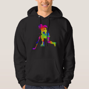 Hockey Ice Hockey Girls Women Youth Kids Hoodie