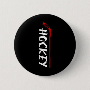 Hockey Ice Hockey Player Gift 8 6 Cm Round Badge