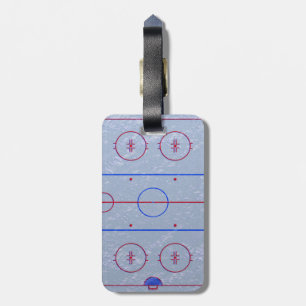 Hockey Ice Rink Luggage Tag