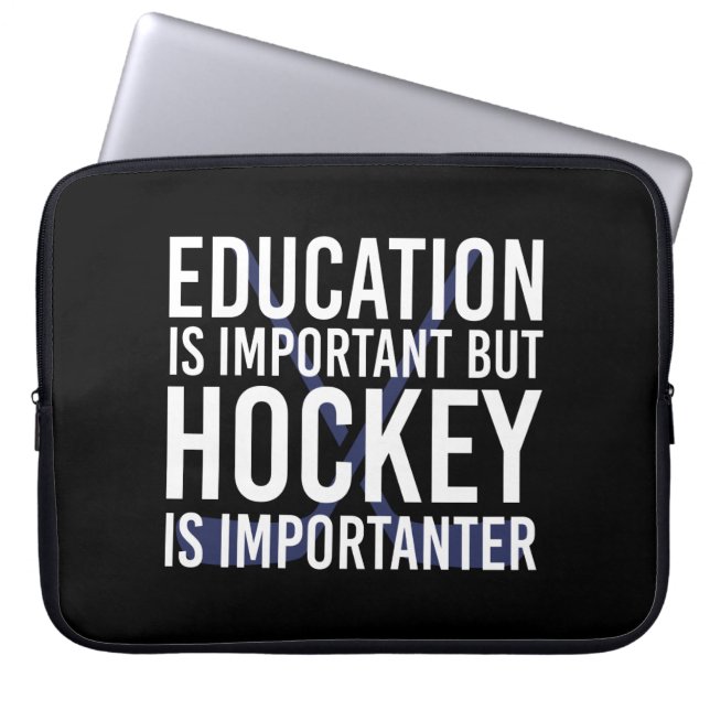 Hockey is importanter Funny Hockey gifts Laptop Sleeve (Front)
