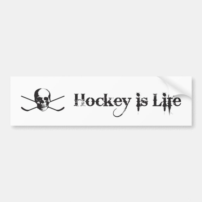 Hockey is Life Bumper Sticker (Front)