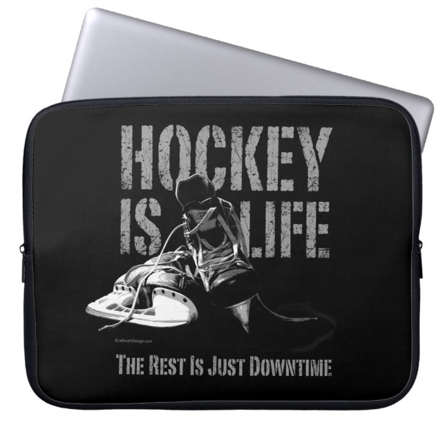 Hockey Is Life Laptop Sleeve (Front)