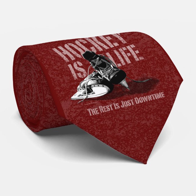 Hockey Is Life Tie (Rolled)