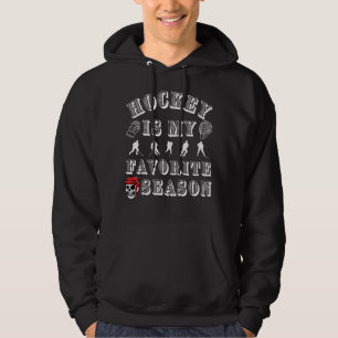 Hockey Is My Favourite Season Sports Boys Father Hoodie