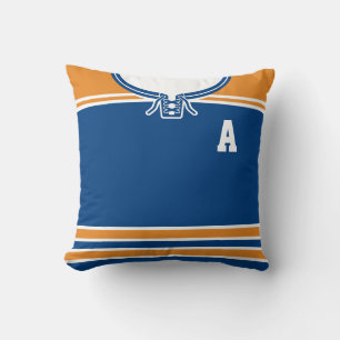 Hockey Jersey Name & Number Template Custom Pillow