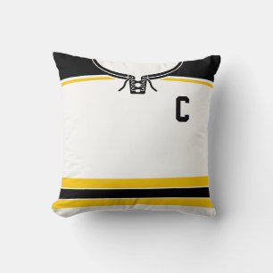 Hockey Jersey Name & Number Template Pillow