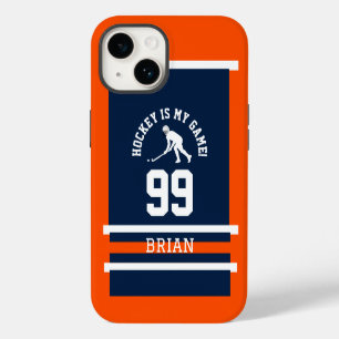 Hockey Jersey Number Team Design iPhone 14 Case