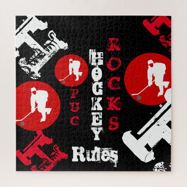 Hockey Jigsaw Puzzle (Vertical)