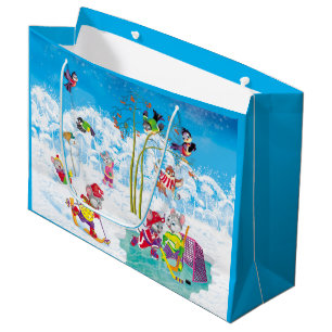 hockey large gift bag