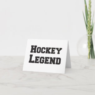 Hockey Legend blank any occasion greeting Card