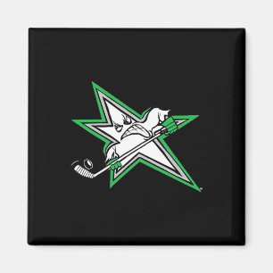 Hockey Lone Star Logo Player Mascot Cartoon  Magnet