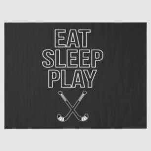 Hockey Lover Eat, Sleep And Play Hockey Tissue Paper