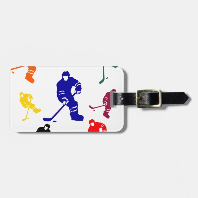 HOCKEY LUGGAGE TAG (Front Horizontal)