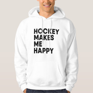 Hockey Makes Me Happy Ice Hockey Boy Hoodie