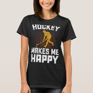 Hockey Makes Me Happy Ice Hockey Frisbee  1 T-Shirt