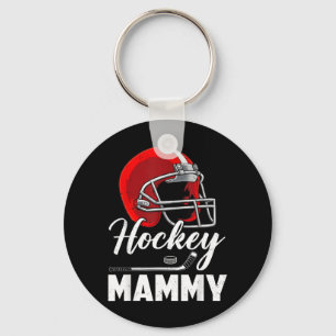 Hockey Mammy Hockey Player Family Matching Key Ring