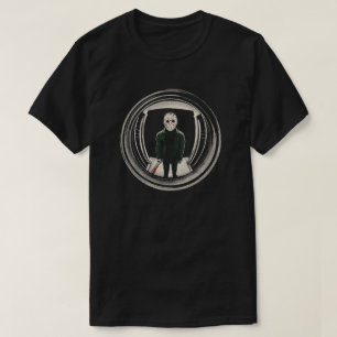 Hockey Mask Slasher Door Peephole T-Shirt