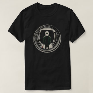 Hockey Mask Slasher Door Peephole T-Shirt