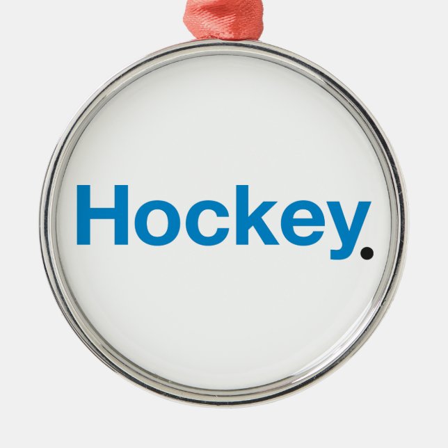 Hockey Metal Tree Decoration (Front)
