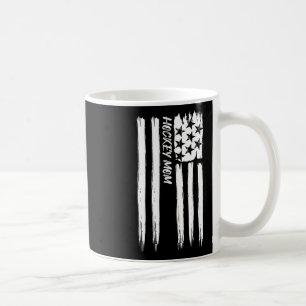 Hockey Mom Flag Sports Patriotic Usa American Fan Coffee Mug