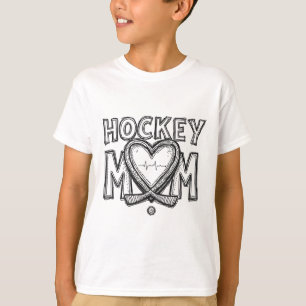 Hockey Mom Heartbeat T-Shirt