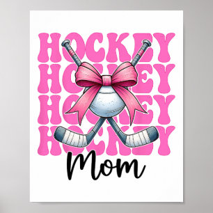 Hockey Mom Street Hockey Mom Mama Mother's Day Coq Poster