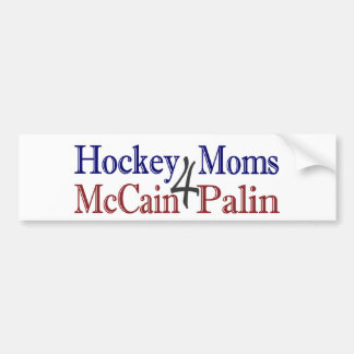 Hockey Moms 4 McCain Palin Bumper Sticker