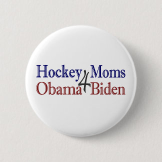 Hockey Moms 4 Obama Biden 6 Cm Round Badge