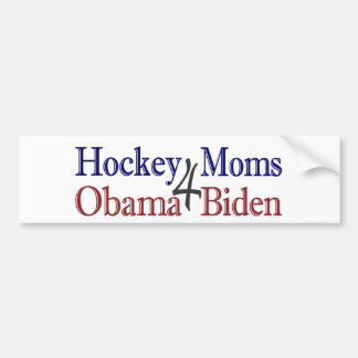 Hockey Moms 4 Obama Biden Bumper Sticker