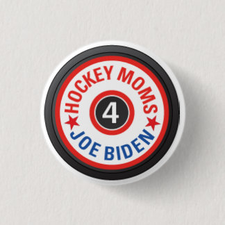 Hockey Moms for Biden Button