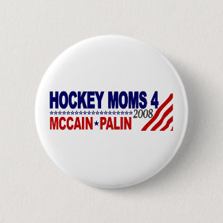 Hockey Moms for McCain Palin 6 Cm Round Badge