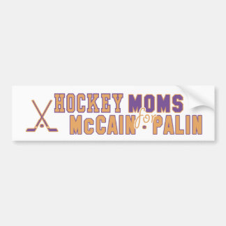 Hockey Moms for McCain Palin Bumper Sticker
