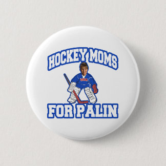 Hockey Moms for Palin 6 Cm Round Badge