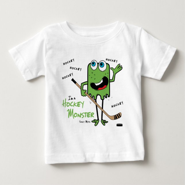 Hockey Monster Baby Shirt (Front)