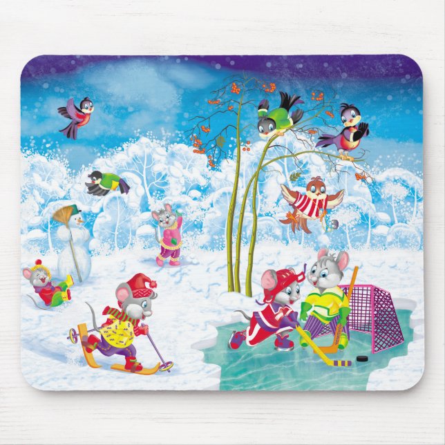 hockey mouse pad (Front)