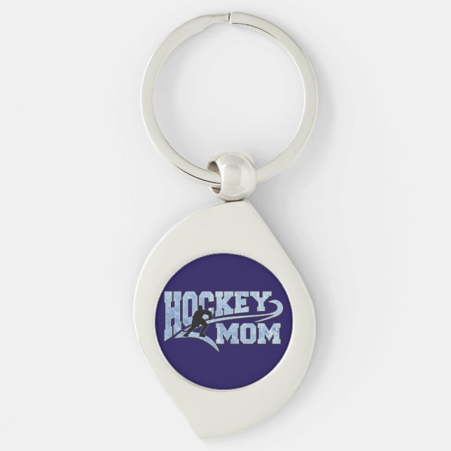 Hockey Mum Athletic Tail Key Ring (Front)