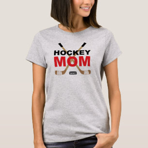 Hockey Mum Hockey Sticks Red T-Shirt