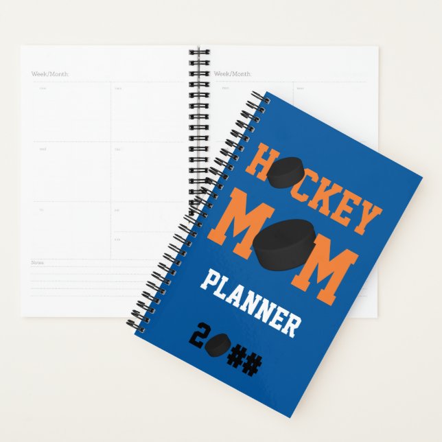 Hockey Mum Sports Ice Hockey Puck Planner (Display)